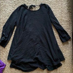 open back flowy long sleeve shirt